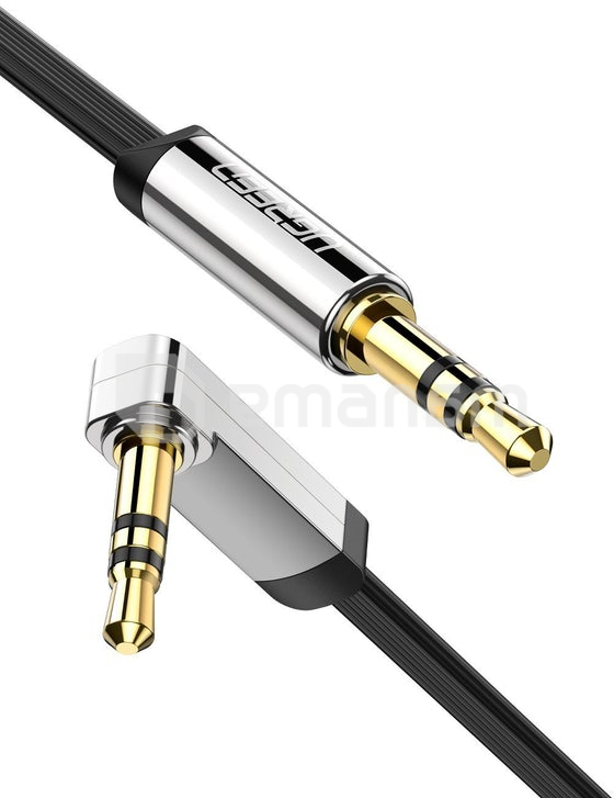 კაბელი ხმის Ugreen 1x 3 mm jack 1x 3 mm jack 90° 0.5 მ