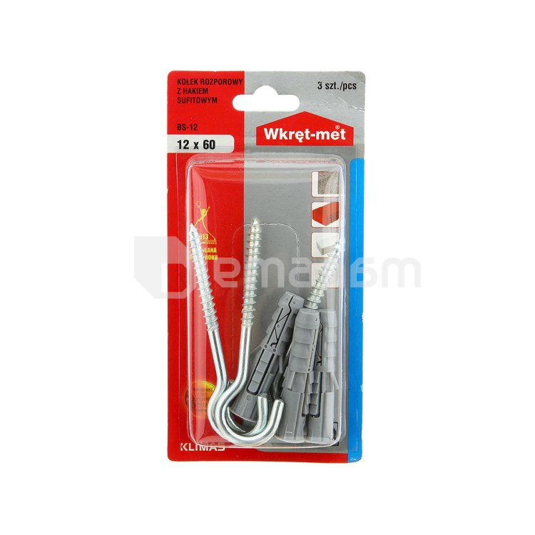 დიუბელი რკალით Wkret-met BS-12 12x60/97 მმ 3 ც