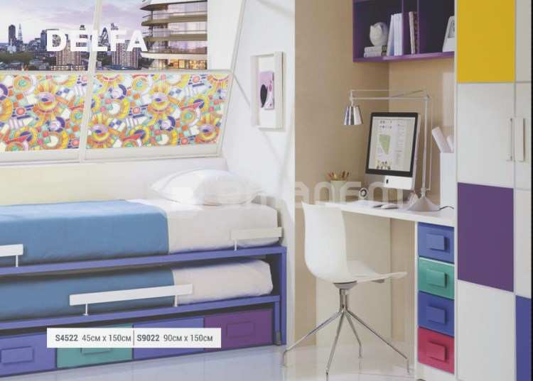 ფირი ფანჯრის სტატიკური Delfa S9022 90x150 სმ