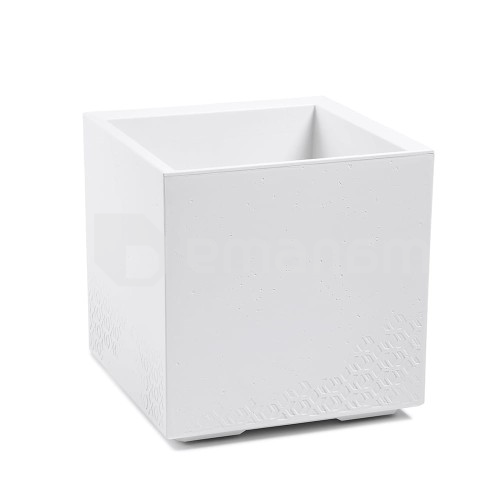 ქოთანი ყვავილის Lamela KARO ECO 36ლ თეთრი