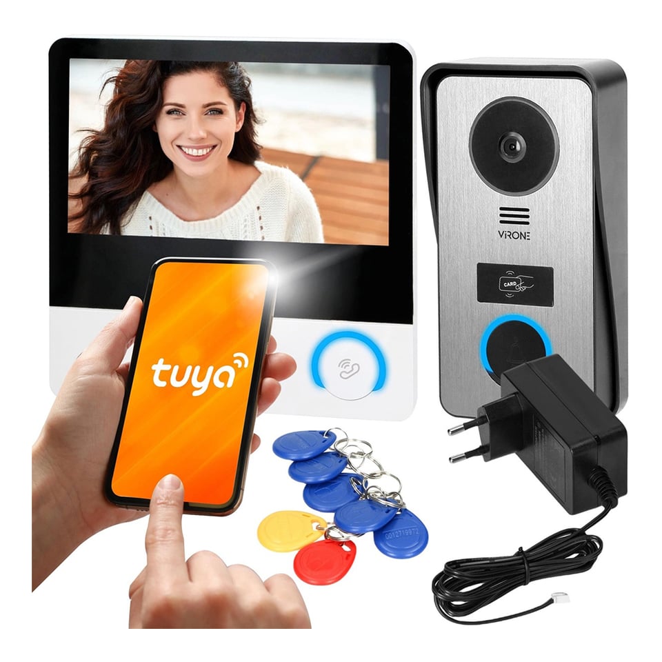 ვიდეო დომოფონი ORNO PAVONIS 7" Wi-Fi Full HD