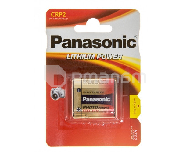 ლითიუმის ელემენტი Panasonic CR-P2L 6V