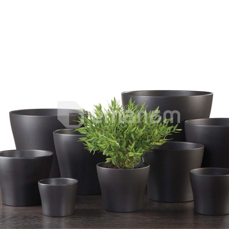 კერამიკული ქოთანი ყვავილებისთვის Scheurich 808/15 ANTHRAZIT