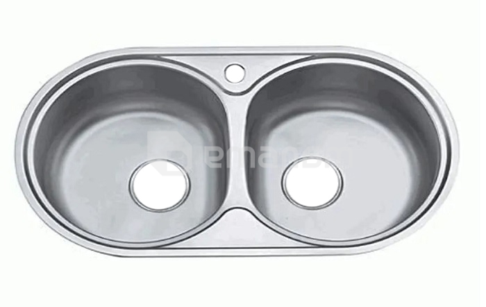 სამზარეულოს ნიჟარა სიფონით Family DE-176 440x840 მმ