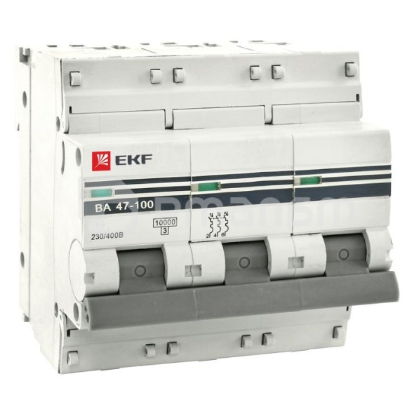 ავტომატური ამომრთველი EKF MCB47100-3-80C-PRO C80