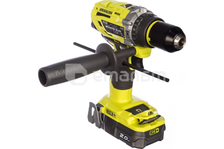 აკუმულატორის უნახშირო დარტყმითი დრელი-სჭვალსახრახნი Ryobi R18PD7-220B 18V