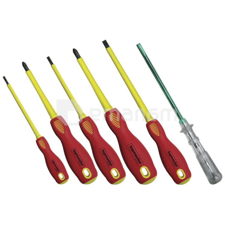 სახრახნისების ნაკრები Topmaster 220120 1000V, SVCM 6 ც