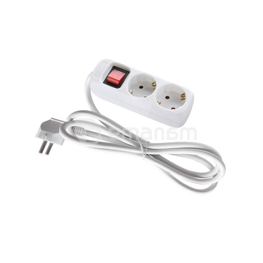 დამაგრძელებელი LINUS LIN-SE2X2M 2х2მ ჩამრთველით დამიწებით