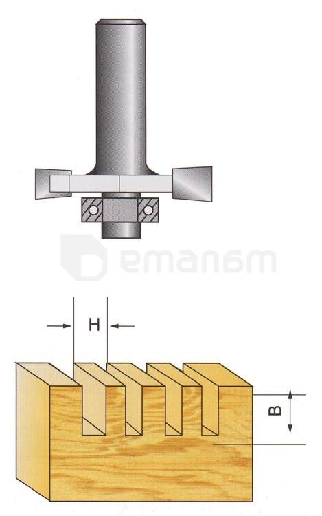 ფრეზი შემოსატარებელი საკისარით Raider 154409 8/31.75 მმ