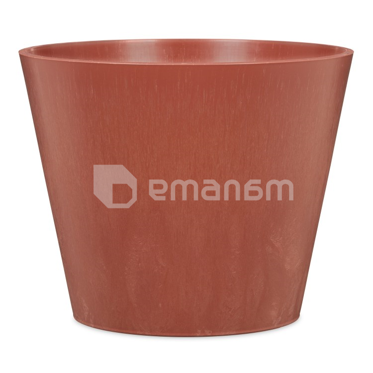 ქოთანი პლასტმასის ეზოს Scheurich 265/40 PURISTA+ MAHOGANY