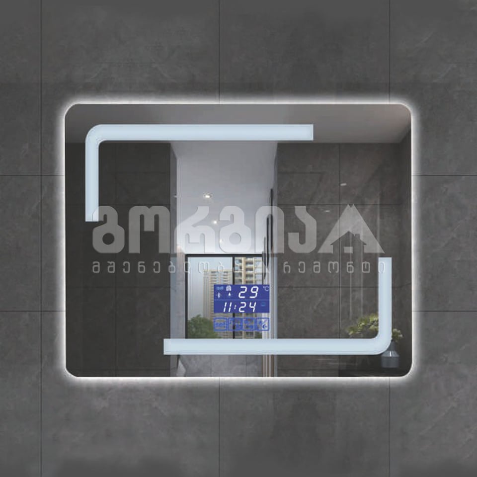 სააბაზანოს სარკე განათებით LED-101 80*60