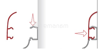 პლინტუსი Salag NGF010 კაკალი 2.5 მ