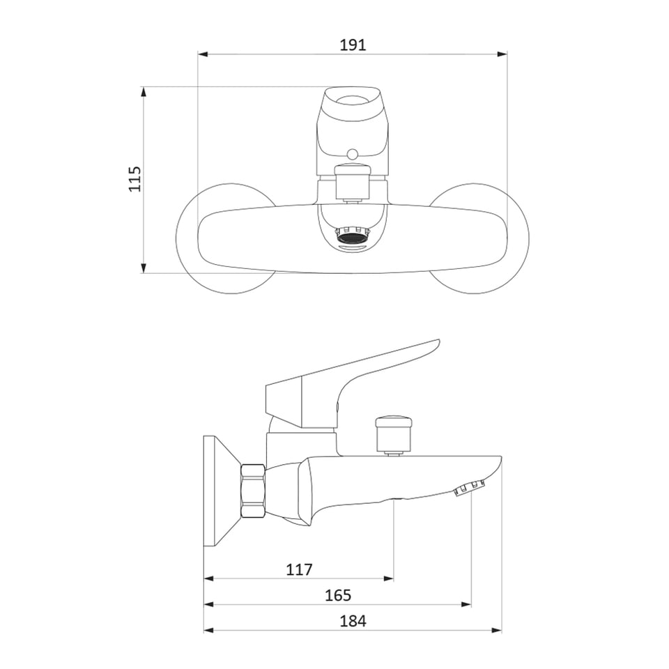 აბაზანის შემრევი 771000000 Origin Bit