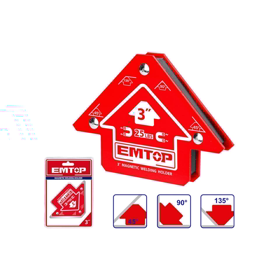 შემდუღებლის მაგნიტური ფიქსატორი 3 ც EMWH25032 EMTOP