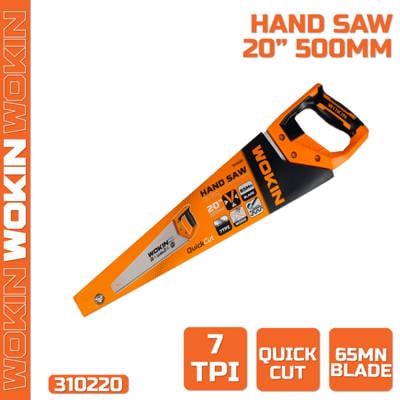 ხელის ხერხი Wokin 310220, 500mm, Hand Saw, Silver/Orange 