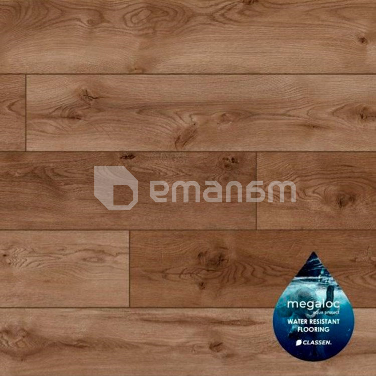 ლამინატი წყალმდგრადი Classen Story Aqua Protect 53344 4V AC5/33 მუხა Medina 1285x192x12 მმ