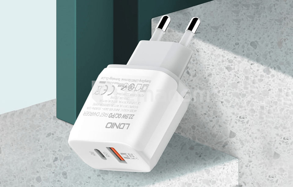 დამტენი LDNIO A2421C 22.5W Type-C to Lightning კაბელი