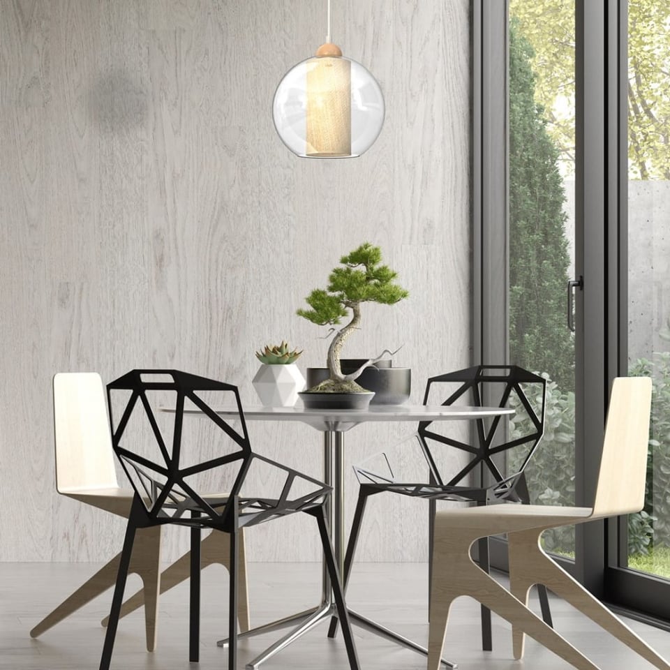 საკიდი Milagro TELA 1 E27 Ø250 თეთრი