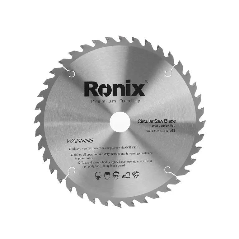 ცირკულარული ხერხის დისკი ATB 40T Ronix RH-5109, 250მმ