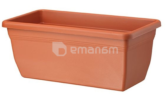 პლასტმასის ქოთანი ყვავილებისთვის FORM PLASTIC 0385-010 Box Gala 60 ტერაკოტა
