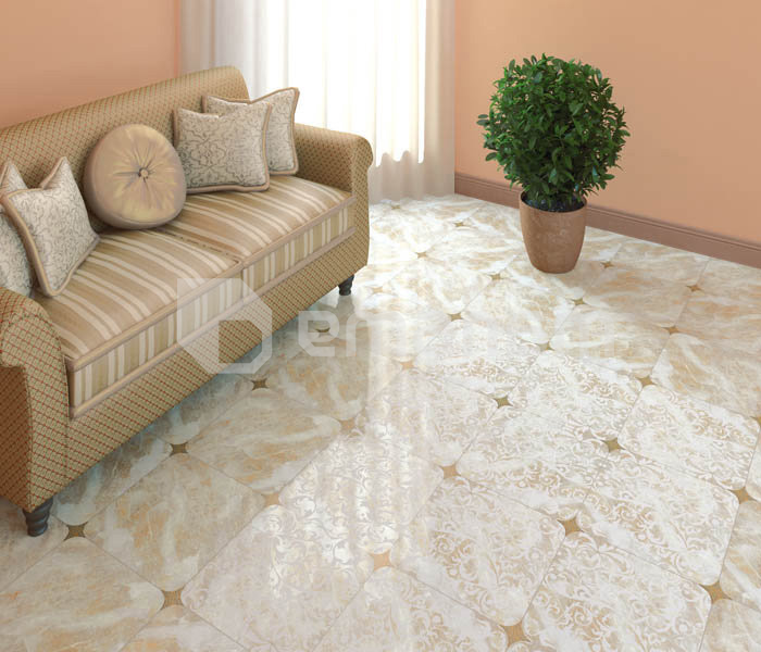 ჩასადგმელი Absolut Keramika ESTRELLA SET 01 CREMA 6,7x6,7 სმ