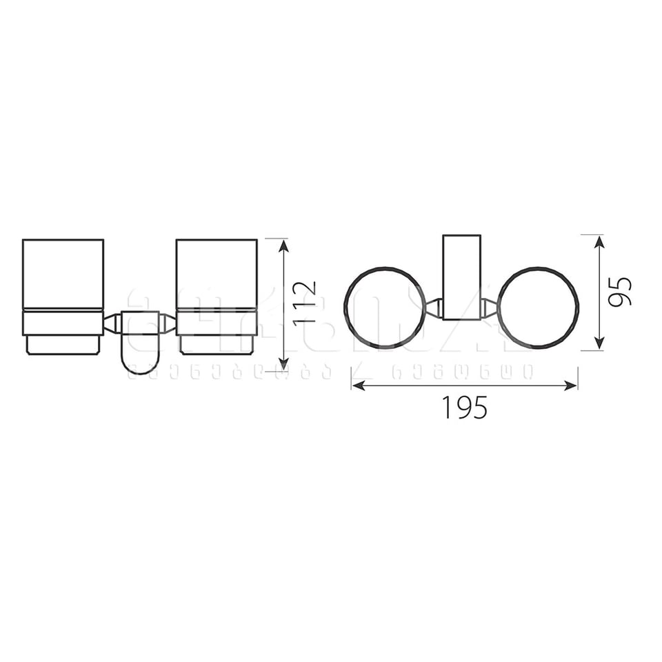 კბილის ჯაგრისის ორიანი ჩასადები AUDREY AD04