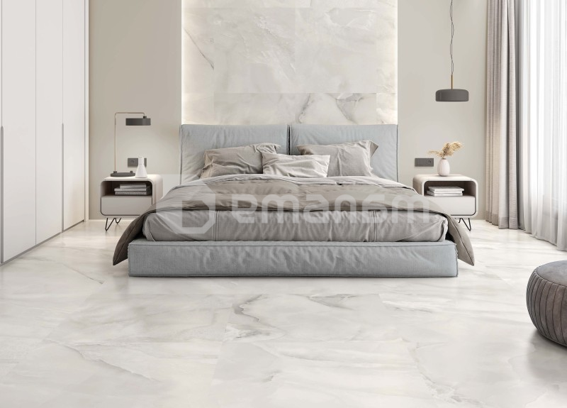 კერამოგრანიტი Halcon Ceramicas P POTOMAC BLANCO MT 9,5 R PRI 100X100სმ
