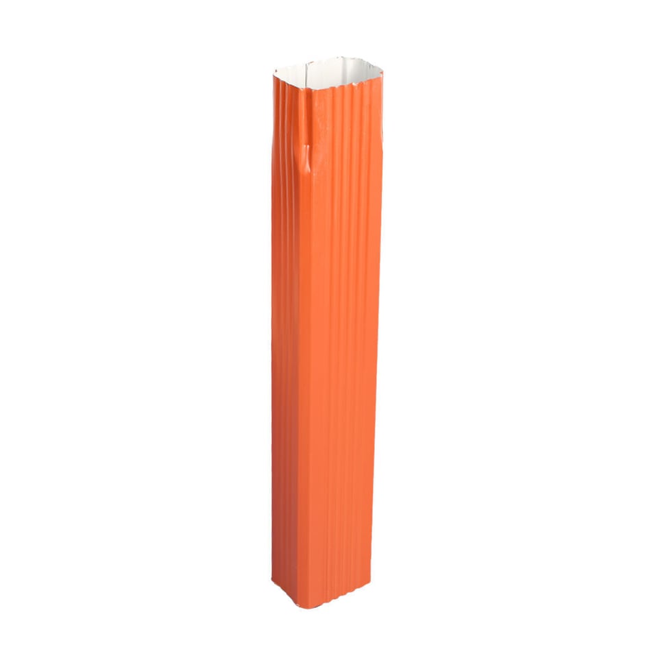 ოთხკუთხა წყალსაწრეტი მილი 0.50x350 RAL 8004 (2000 მმ.)