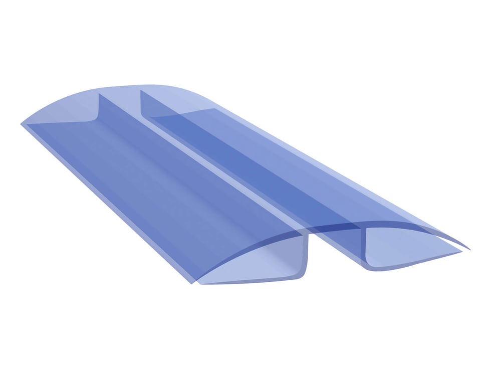 პოლიკარბონატის ქედის პროფილი RP (6მ) 8-10 მმ