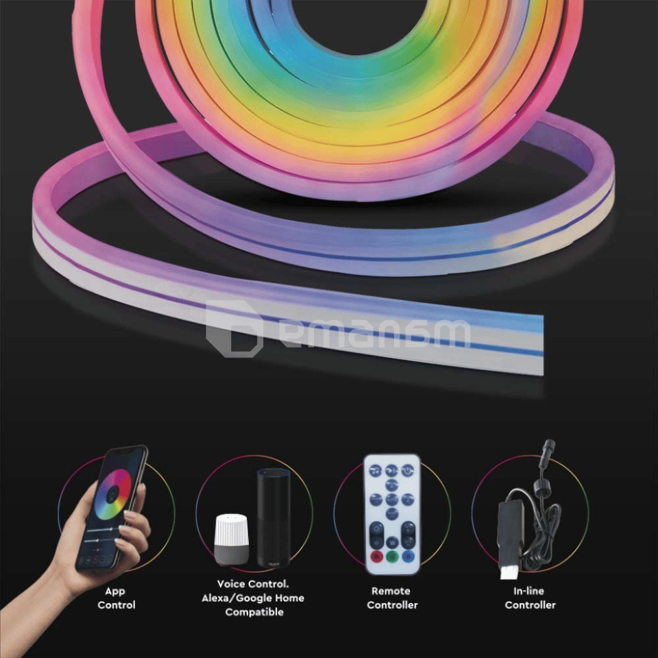 ნეონი ლენტი LED V-TAC RGB 60 36W 3005 5050