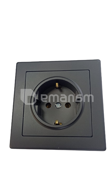 როზეტი Timex IP20 Jowisz 1 დამიწებით შავი