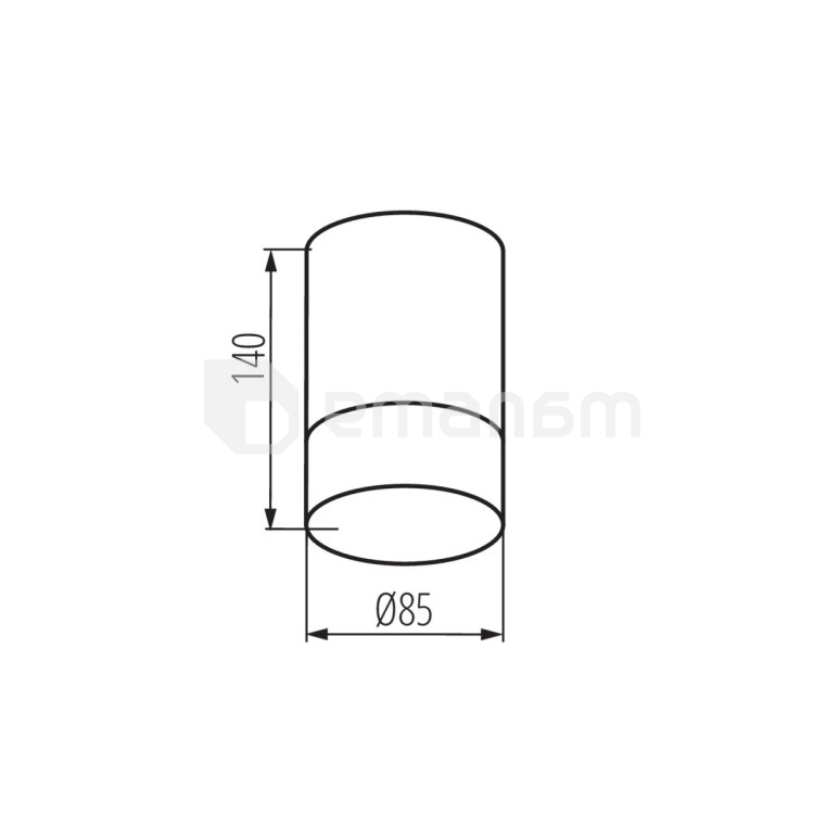 დაუნლაითი Kanlux LUNATI GU10 B GU10 1x MAX 25W