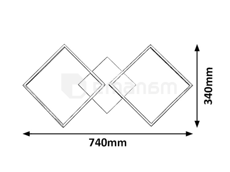 ჭაღი Rabalux Azra 2185 LED 30W