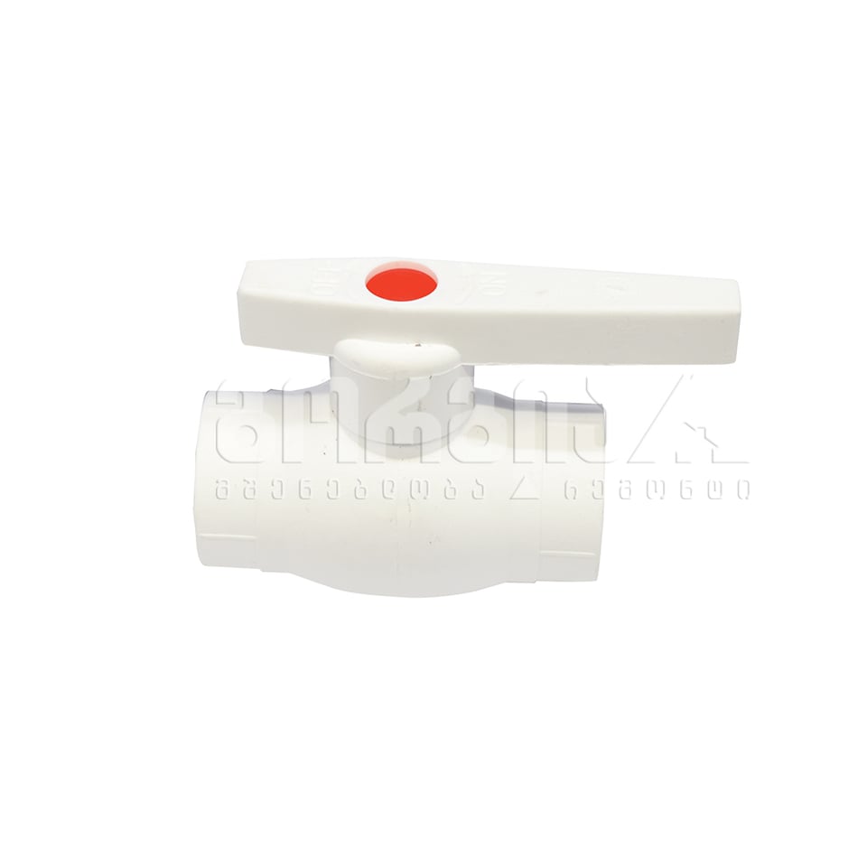 ბურთულა ვენტილი 25 თეთრი IRON A178