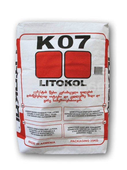 წებო ფილის Litokol K07 GREY 25 კგ