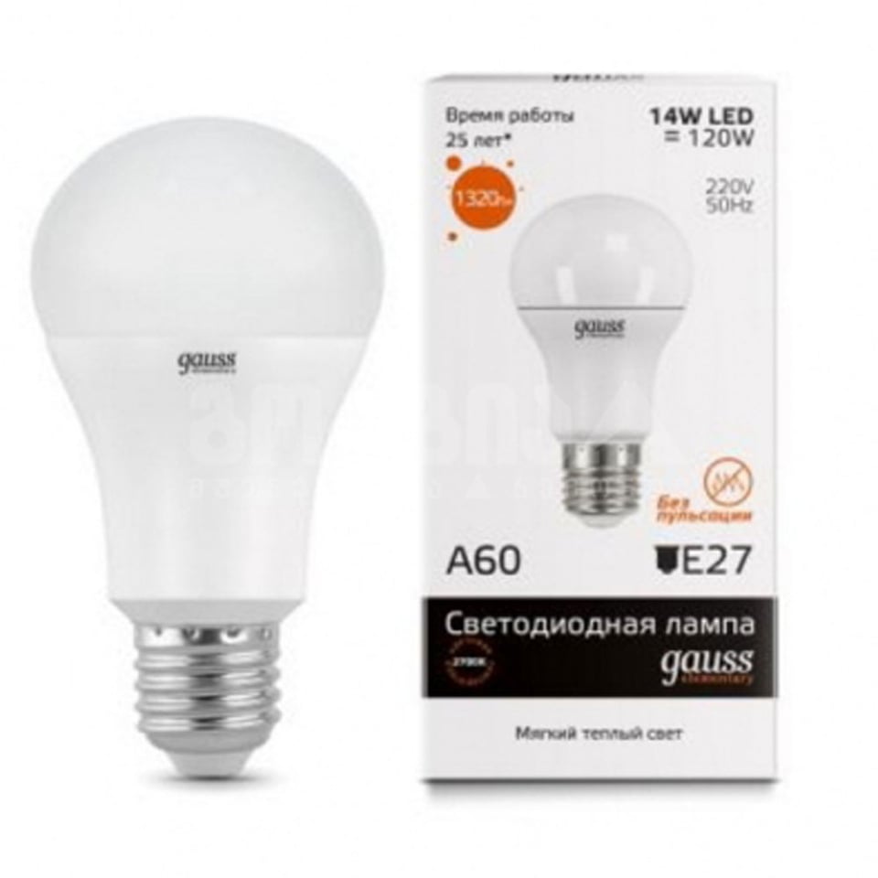 ლედ ნათურა A60 20W E27 2700K gauss el - 23219