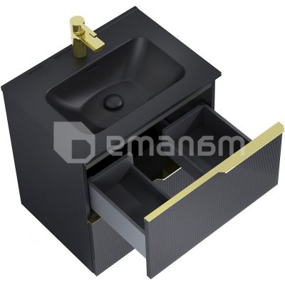 აბაზანის ავეჯი Elita  ''SOHO 60'' Black Matt (შავი,მქრქალი,დასაკიდი)