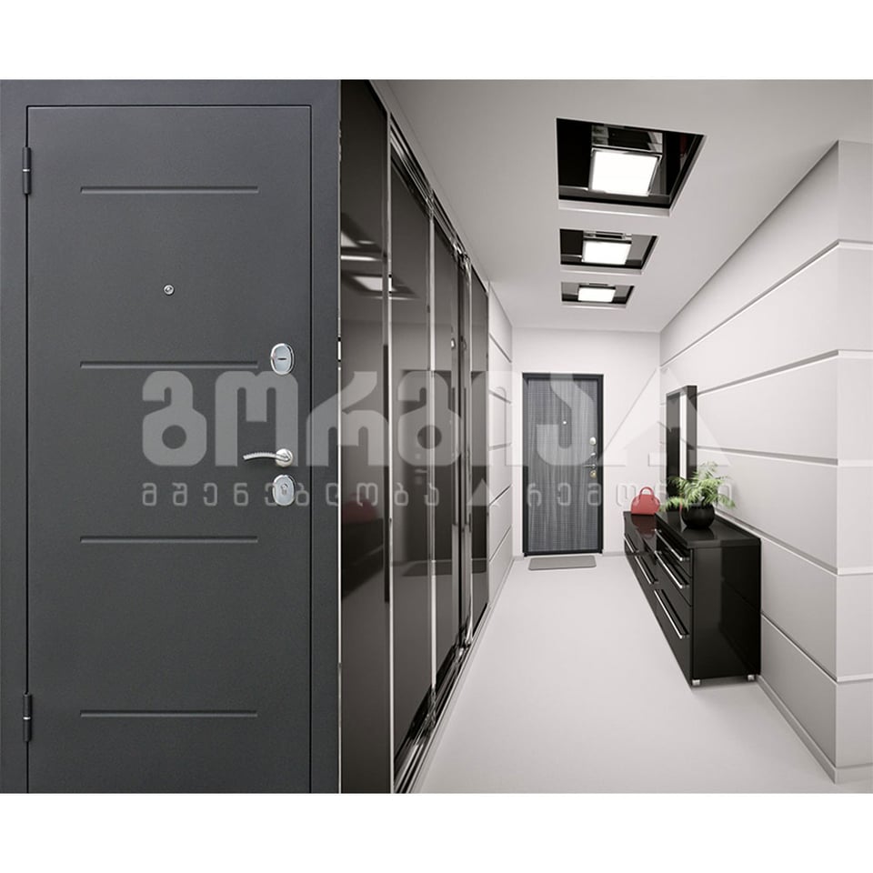 ლითონი კარი FL-28 2200*960 ტაბაკო მეტალი/მდფ გარე 1.2