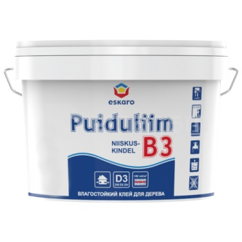 წებო Eskaro B3 Niiskuskindel Puiduliim 2.5 ლ