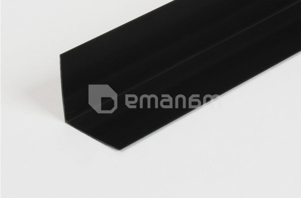 კუთხე ალუმინის PilotPro 30х30х1,5 (1,0მ) შავი მუარი