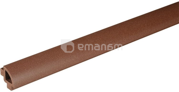 კუთხე ნახევრად მრგვალი Bergdeck BDC004 წაბლისფერი 32x32x2400 მმ