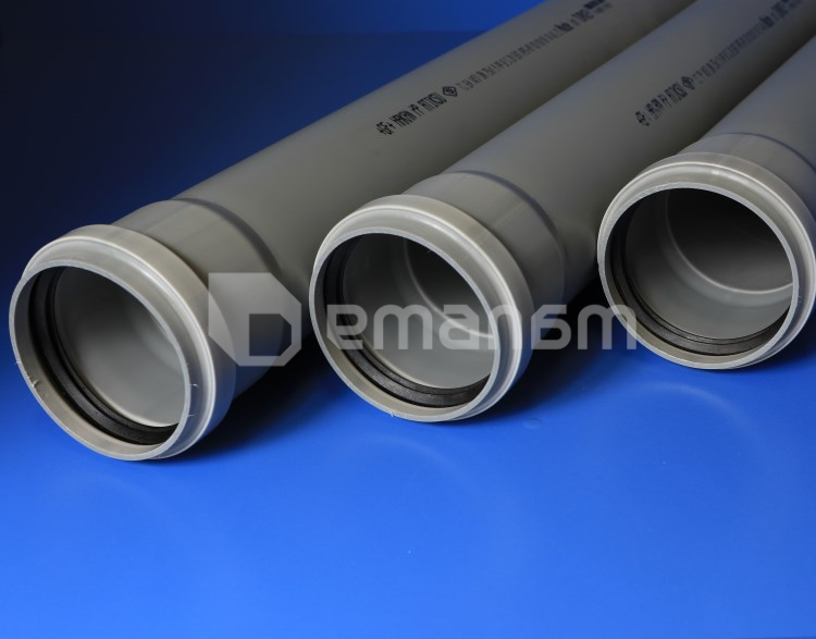 მილი შიდა კანალიზაციის  HAKAN 110X2000 PP HT S20 GREY