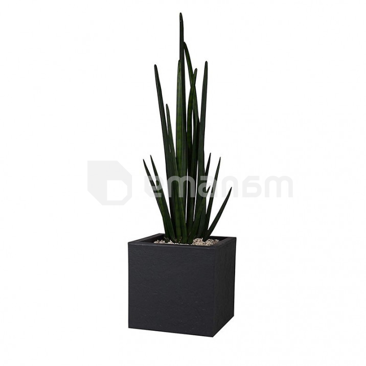 ქოთანი პლასტმასის EDA Plastiques CARRE VOLCANIA'UP 29,5 X 29,5 X 29,5სმ 21ლ