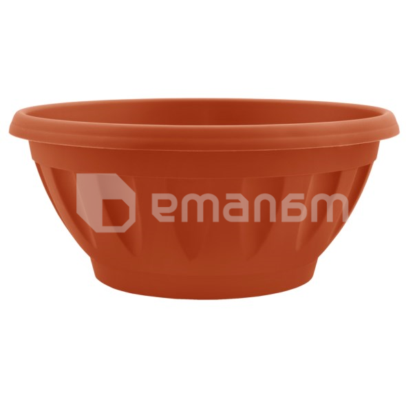 პლასტმასის ქოთანი დასადგამით Aleana ჟანნა 20x8.5 ტერაკოტი