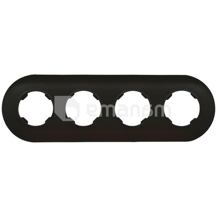 ჩარჩო მრგვალი DPM Soul SEU5004B 4 განყოფილებიანი შავი