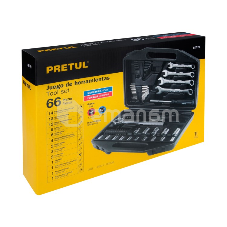 ინსტრუმენტების ნაკრები Pretul SET-70 66 ც