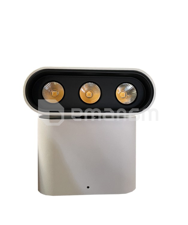 დაუნლაითი MIRAS 12W MR751 ალუმინი WH+BK