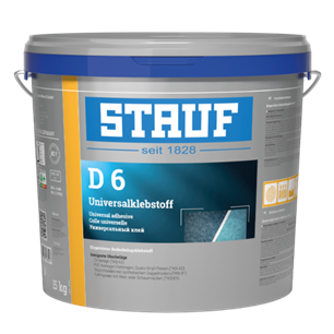 D6 - უნივერსალური წებო ვინილისთვის და რბილი იატაკის რულონებისთვის