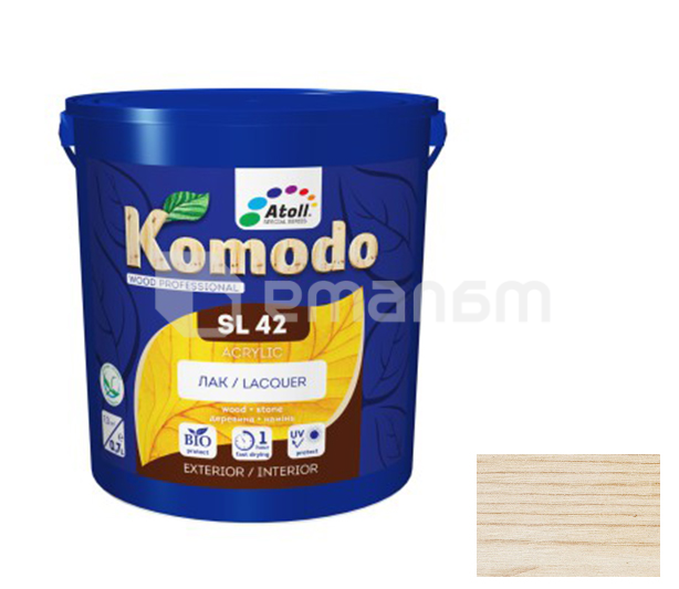 ლაქი Komodo SL-42 Acrylic ნახევრად მქრქალი 2,3 ლ.