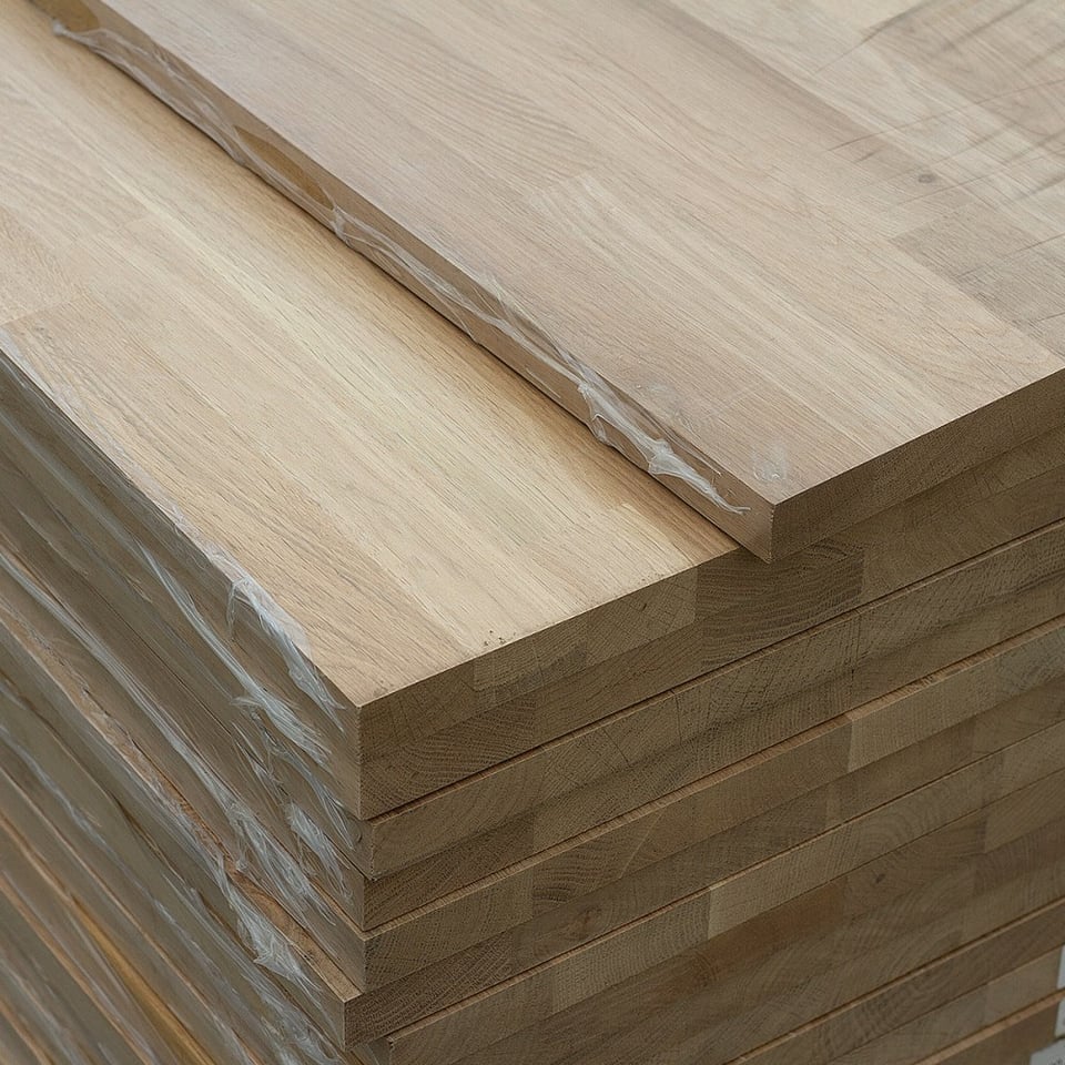 ავეჯის დაფა ECOWOOD მუხა ხარისხი AB 20x600x3000 მმ ბუნებრივი ხისფერი
